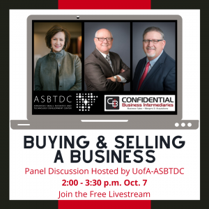 Read more about the article University of Arkansas Small Business Technology & Development Center Hosts Panel Discussion On Buying & Selling Businesses Featuring CBI